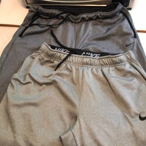 Two pair Nike thermal fit pants like new